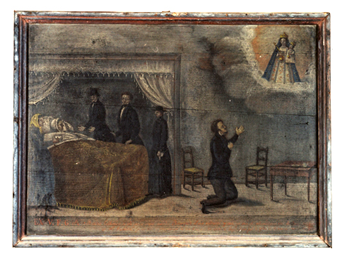 ex-voto, tableau : Demande de guérison d'une femme, Marie Catherine