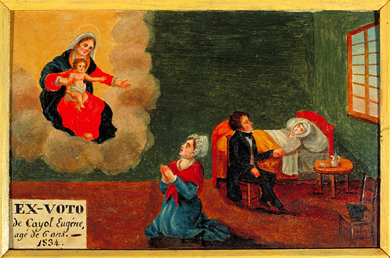 tableau, ex-voto : Demande de guérison de Eugène Cayol