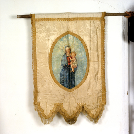 bannière de procession : Vierge à l'Enfant