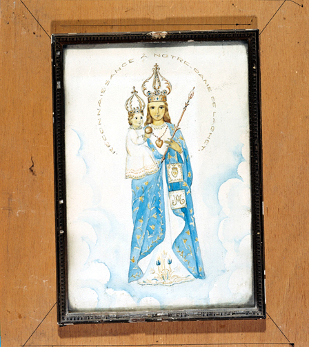 ex-voto, tableau : Vierge de Laghet (N° 2)