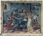ex-voto, tableau : Accident dans une fabrique de pates, Jeanne Semeria