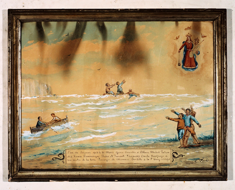 ex-voto, tableau : Pêcheurs naufragés