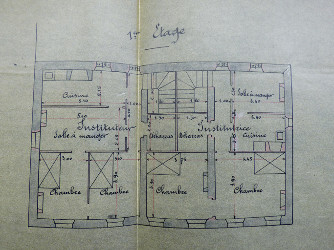 maison, puis groupe scolaire