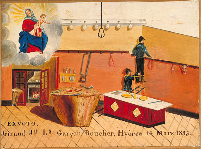 tableau, ex-voto : Chute de J.-L. Giraud