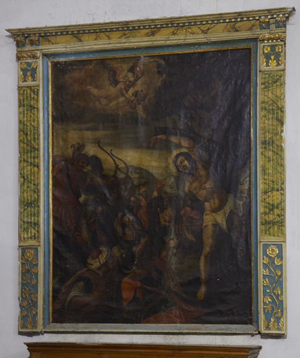 Retable et tableau d'autel : saint Sébastien