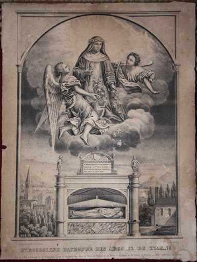 estampe : Sainte Rossoline patronne des Arcs et de Trans