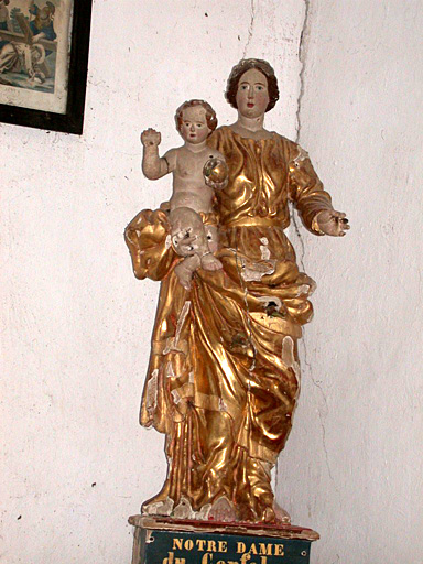 statue : Vierge à l'Enfant dite Notre-Dame du Confalon