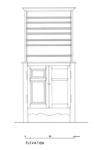 buffet-vaisselier (au sol, haut) (N° 1)