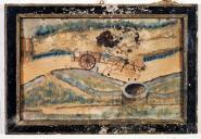 ex-voto, tableau : Charrette dévalant une pente, Joseph Bodino
