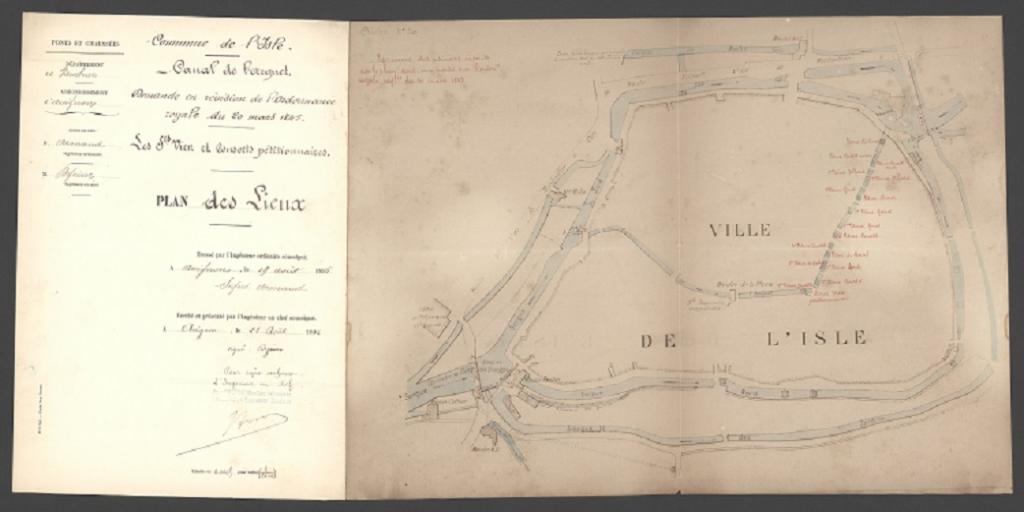 Demande en révision de l'ordonnance du 20 mars 1845, plan des lieux, 1896.