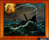 tableau, ex-voto : Naufrage (N° 4)