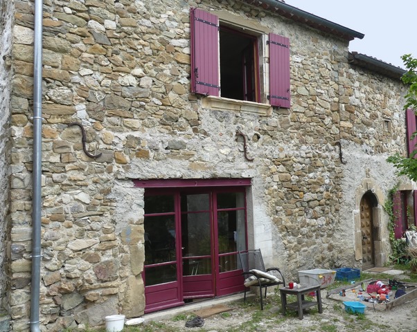 Bâtiment du logis. Elévation ouest, partie nord.