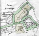 Plan légendé du Fort Faron et de l'enveloppe. 2011.
