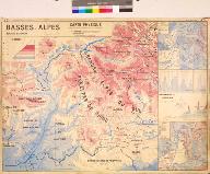 carte murale : Basses-Alpes, carte physique et économique