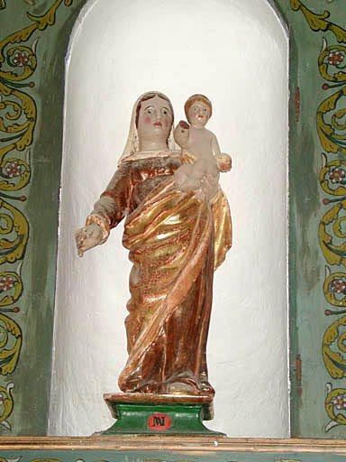 ensemble de 2 statues : Vierge à l'Enfant, Saint Jean Baptiste