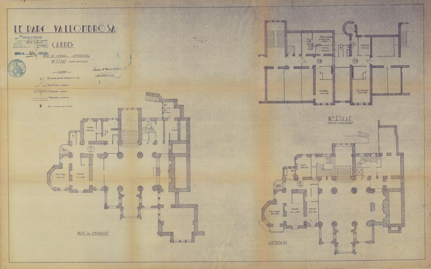 maison dite Château Sainte-Ursule ou Château des Tours, puis hôtel de voyageurs dit Hôtel du Parc, actuellement Résidence du Parc Vallombrosa