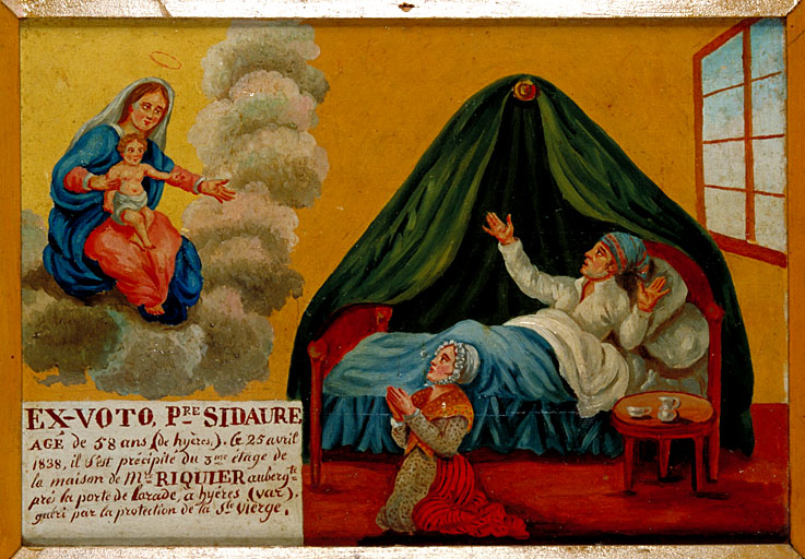 tableau, ex-voto : Demande de guérison de P. Sidaure