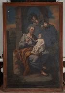 Tableau, cadre : saint Joseph et l'Enfant