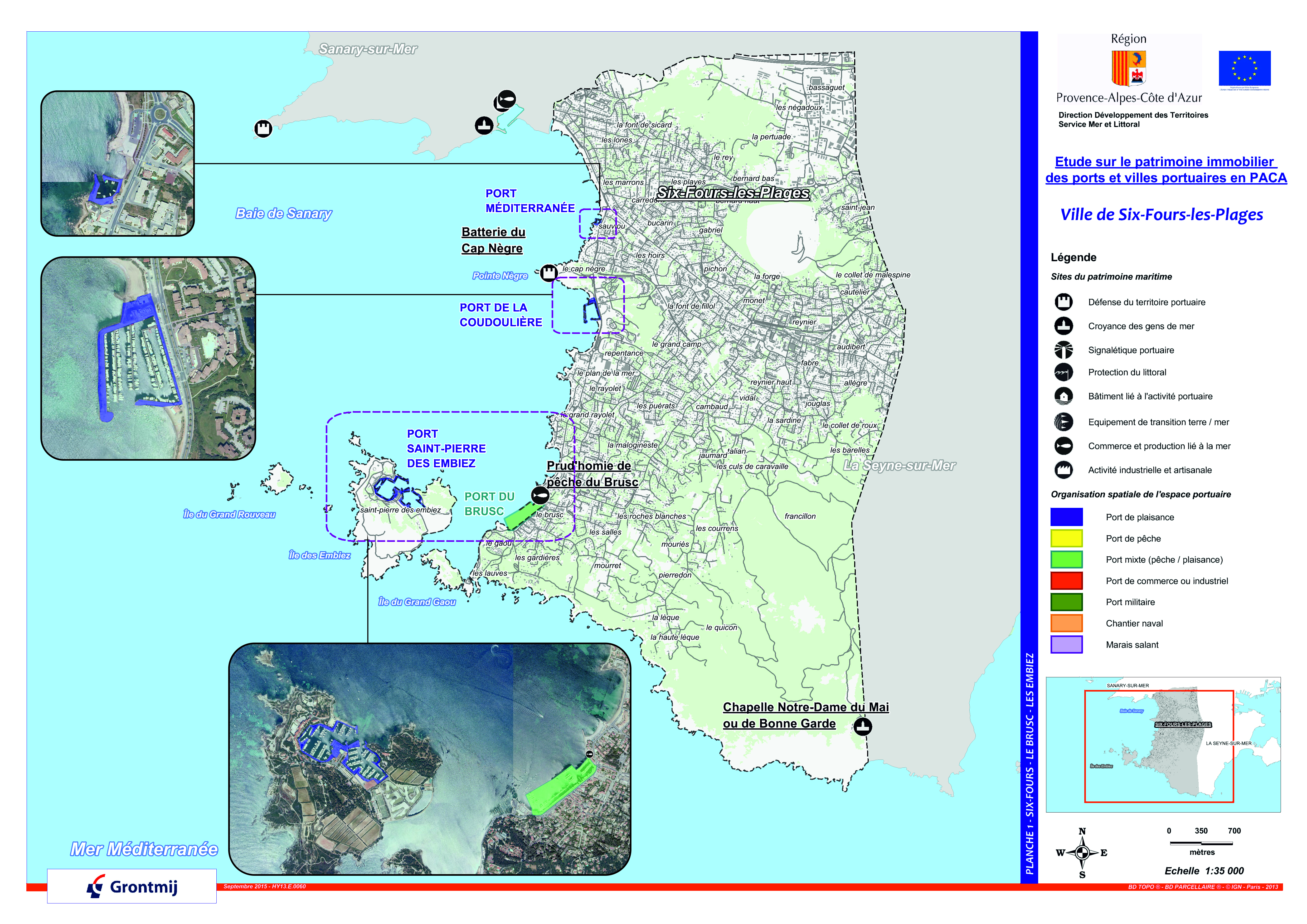 Ports et aménagements portuaires de la commune de Six-Fours-les-Plages