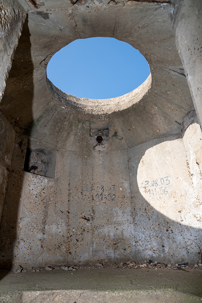 casemate abri type Regelbau 656, intérieur du tobrouk intégré