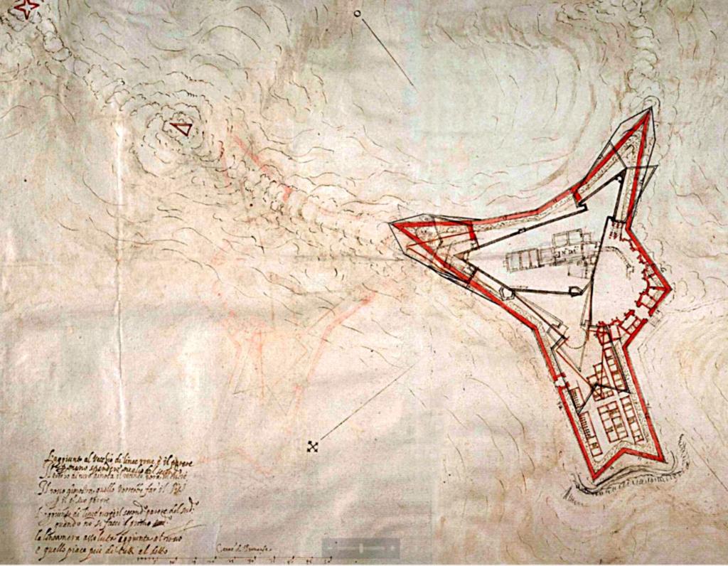 Plan de projet de Notre-Dame de la Garde, 1591.