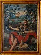 Tableau, cadre : saint Jean Baptiste