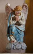 Paire de statues (statuettes) : anges adorateurs