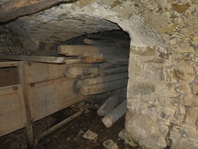 Bâtiment principal. Etage de soubassement, atelier. Vue de volume prise du sud.