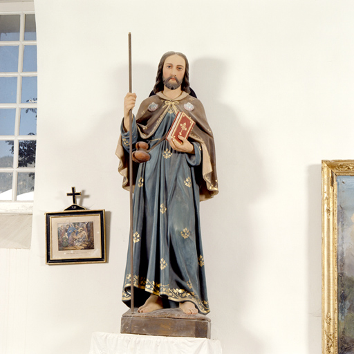 statue (petite nature) : Saint Jacques