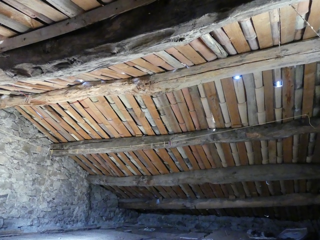 Charpente à pannes.