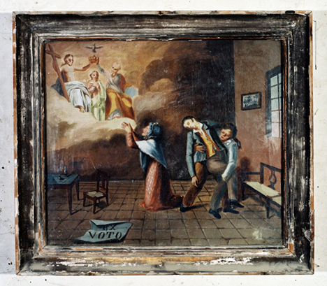 ex-voto, tableau : Homme s'évanouissant