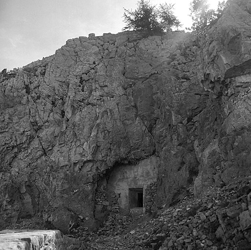 Casemate de 75, embrasure extérieure.