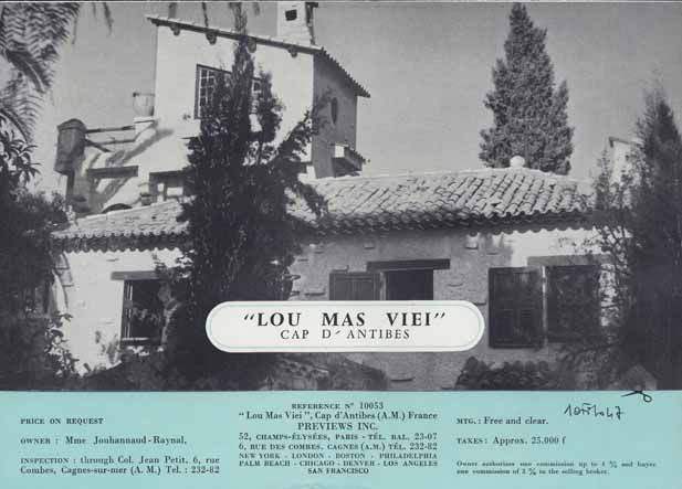 maison dite Villa Lou Mas Vieï