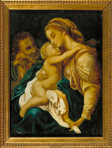 tableau, ex-voto : Vierge à l'Enfant (N° 5)