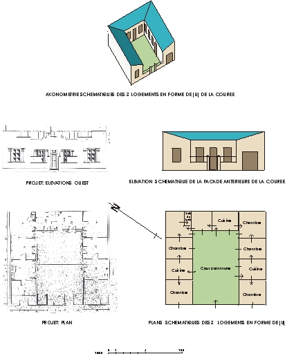 ensemble d'édifices à cour commune dit courée Jaurès