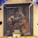 tableau d'autel : L'Adoration des bergers, en présence de saint Marc