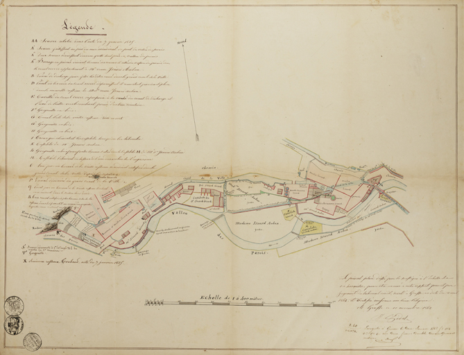 [Plan du quartier des moulins.]