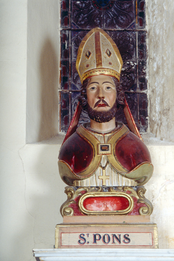 buste-reliquaire (buste à mi-corps sans bras) : Saint Pons