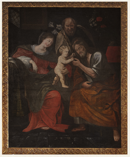 tableau : Sainte Famille et saint Barnabé