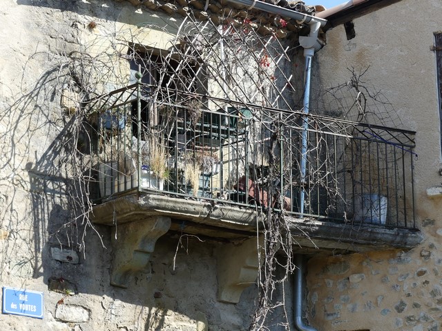 Elévation sud, troisième niveau. Balcon.