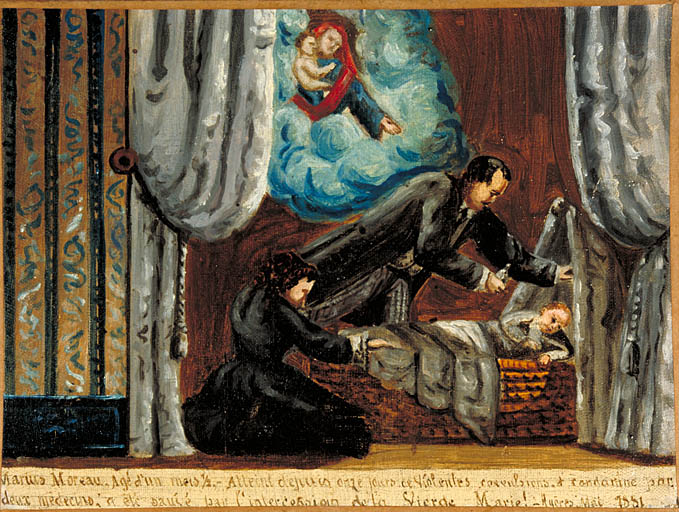 tableau, ex-voto : Guérison de Marius Moreau