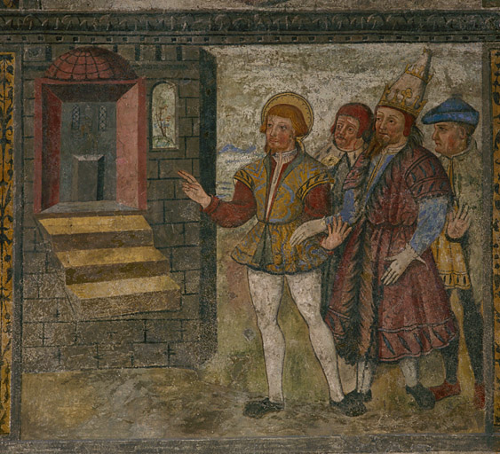 peinture monumentale : Scènes de la vie de saint Sébastien, Dieu le Père