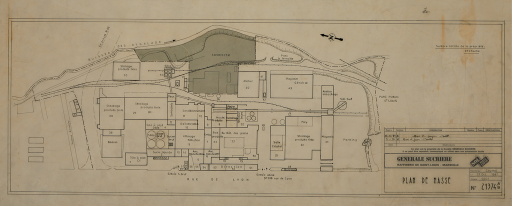Raffinerie de sucre de Marseille dite société franco-belge (Zangroniz), puis Raffinerie de Saint-Louis - Emsens et Cie, puis Société Anonyme de la Raffinerie Saint-Louis puis Société Nouvelle des Raffineries de sucre de Saint-Louis, puis Société des Raffineries de Sucre de Saint-Louis, puis Générale sucrière (société des sucreries et raffineries Bouchon et Pajot, compagnie Nouvelle de sucreries réunies, Raffinerie Saint-Louis puis Saint-Louis Sucre puis Südzucker