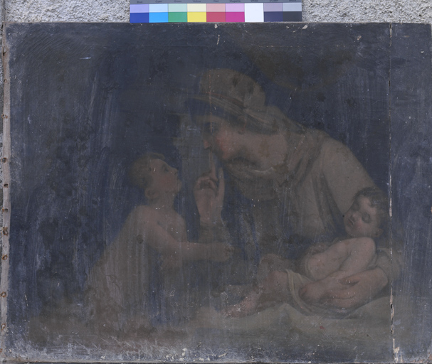 tableau : Vierge avec l'Enfant Jésus et saint Jean Baptiste