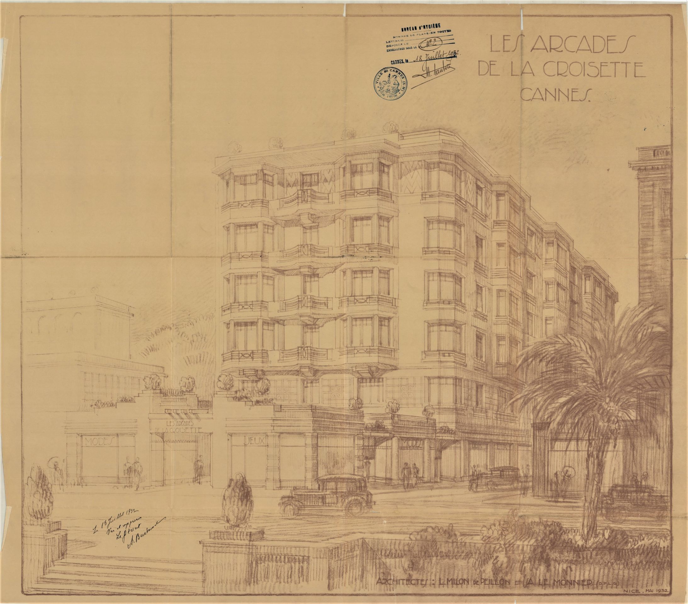 immeuble et galerie marchande dite Les Arcades de la Croisette