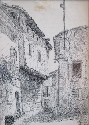 [Ribiers. La rue du Château vue de l'ouest], années1930.