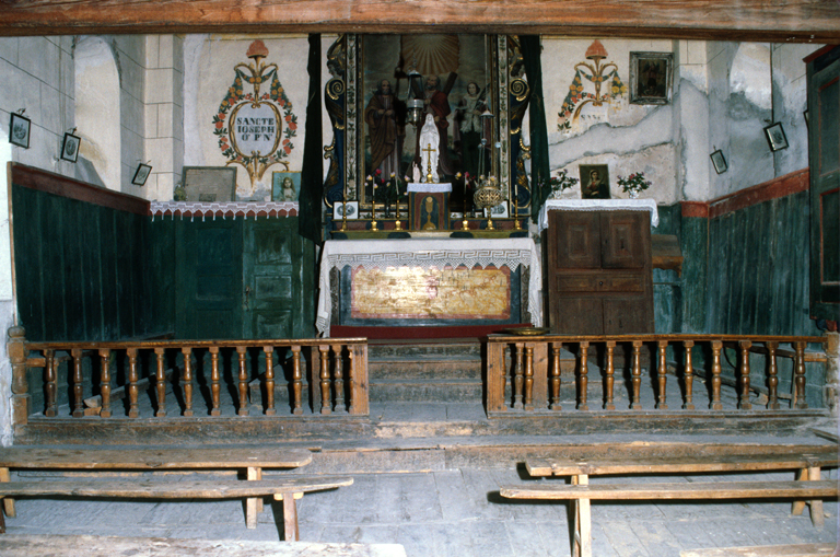 clôture de choeur et garde-corps de tribune