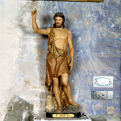 statue (petite nature) : Saint Jean Baptiste