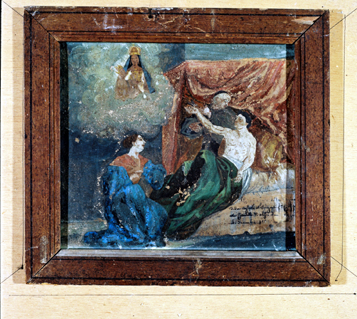 ex-voto, tableau : Demande de guérison d'un homme, le sergent Francisco Cosipan