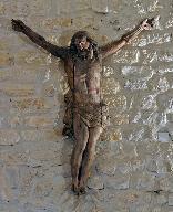 Statue (grandeur nature) : Christ en croix